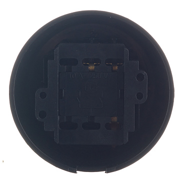 Выключатель Bironi Лизетта двухклавишный накладной черный ретро (B1-202-23)