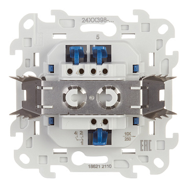Выключатель Simon 24 Harmonie двухклавишный встраиваемый белый (2420398-030)