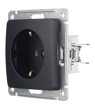 Розетка Hegel Master встраиваемая черная (РС16-411-08)