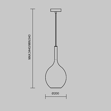 Подвесной светильник Maytoni MOD271PL-01B3