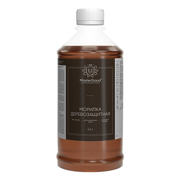 Морилка MasterGood водная антисептическая мокко 0,5 л