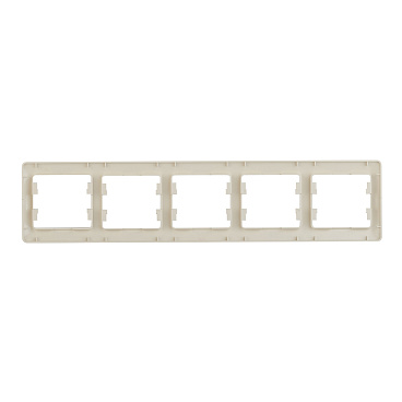 Рамка Systeme Electric Glossa пятиместная бежевая (GSL000205)