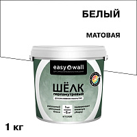 Декоративное покрытие Bayramix Easy Wall Перламутровый шелк белая 1 кг