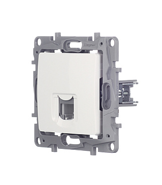 Розетка телефонная Legrand Etika встраиваемая белая RJ11 (672240)