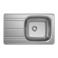 Мойка для кухни Ukinox Nord 78,8х48х17,5 см врезная с крылом сталь (Nr 788х480 (0,6) G)