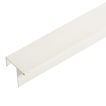 F-профиль алюминиевый 3 м 1 мм белый RAL 9010