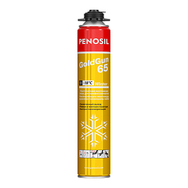 Пена монтажная профессиональная Penosil GoldGun 65 зимняя 875 мл