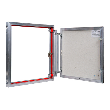 Люк ревизионный под плитку Практика EuroFormat-R алюминиевый 600х600 мм скрытый нажимной