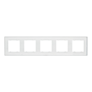 Рамка Simon 24 Harmonie пятиместная алюминий (2400650-033)