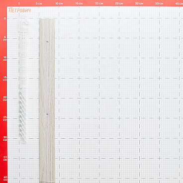 Порог алюминиевый одноуровневый стык 40х1800 мм дуб ривалго белый