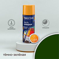Эмаль аэрозольная Престиж темно-зеленая глянцевая 425 мл