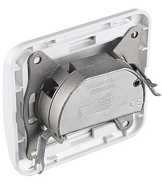 Розетка телевизионная Makel Mimoza встраиваемая белая (12098)