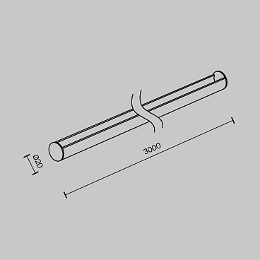Комплектующие для текстильной подвесной системы Technical TRA130SR-3B