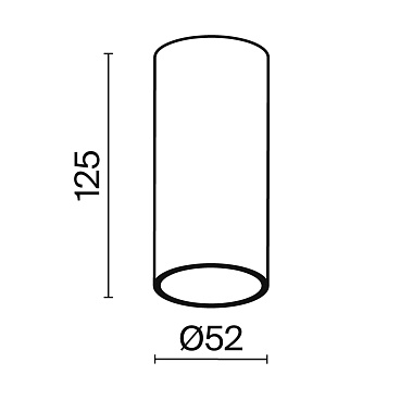 Потолочный светильник Technical C056CL-L12B4K-W-B