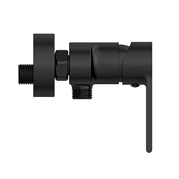 Смеситель для душа без излива Cersanit Brasko Black черный без лейки однорычажный (63109)