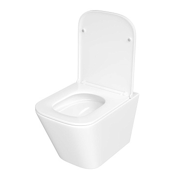 Унитаз подвесной Corsa Deco TX Tornado безободковый с сиденьем дюропласт микролифт смыв торнадо (WHTX500QT)