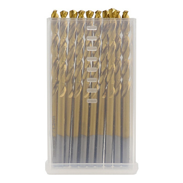 Набор сверл по металлу спиральных Hilberg Cobalt 5% Top 4,2х75 мм кобальтовое (10 шт.) (CO042-10)