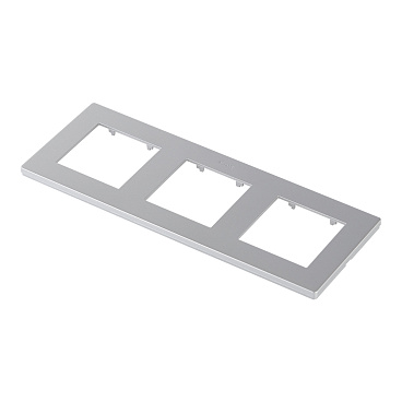 Рамка Simon 24 Harmonie трехместная алюминий (2400630-033)