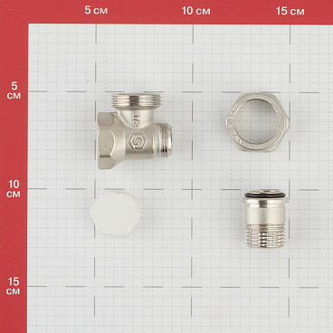 Клапан запорный угловой Stout 1/2 НР(ш) х 1/2 ВР(г) для радиатора (SVL-1156-000015)