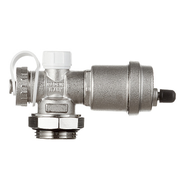Тройник коллекторный Stout 1" с автоматическим воздухоотводчиком и дренажным вентилем (SMS-1000-010001)