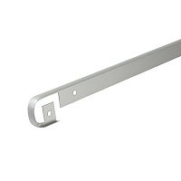 Планка Т-образная для столешниц 26-28 мм R9 матовый хром алюминий