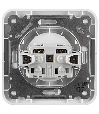 Розетка Makel Mimoza встраиваемая белая (12022)