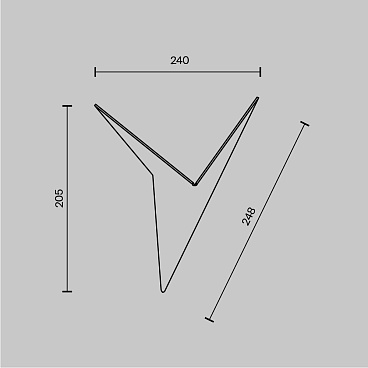 Настенный светильник (бра) Maytoni C808WL-L3B