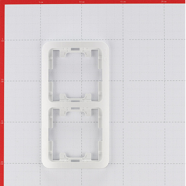 Рамка Makel Mimoza двухместная белая (22012)