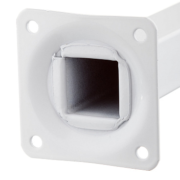 Ножка мебельная стальная 25х25х100 мм белая (1 шт.)