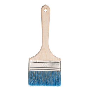 Кисть плоская смешанная щетина деревянная ручка Wenzo Wood 100х14 мм для красок на водной основе