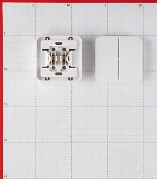 Выключатель Systeme Electric Blanca двухклавишный накладной белый (BLNVA105011)