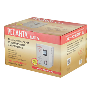 Стабилизатор напряжения Ресанта АСН-12000 Н/1-Ц  Lux однофазный 220 В 12 кВт навесной