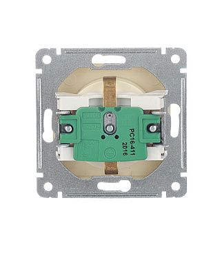 Розетка Hegel Master встраиваемая слоновая кость (РС16-411-01)