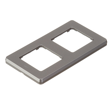 Рамка Legrand Inspiria двухместная дымчатая (673947)