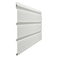 Софит ПВХ перфорированный Docke Standard пломбир 3000х305 мм