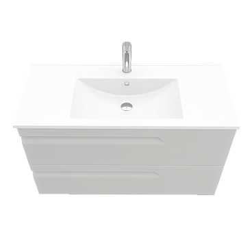 Тумба подвесная ATLAS 100 под умыв-к Creavit Su 100, кашемир матовый, арт. LA-WCAB-100-125