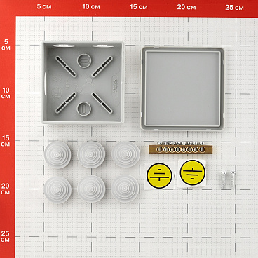 Коробка уравнивания потенциалов 85х85х40 мм IP44 Greenel (GE41360)