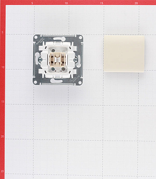 Переключатель Systeme Electric Glossa одноклавишный встраиваемый бежевый (GSL000261)