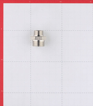 Ниппель переходной Stout 1/2 НР(ш) х 3/8 НР(ш) латунный (SFT-0004-001238)