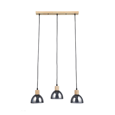 Светильник подвесной Arte Lamp Lancaster E27 60 Вт 7 кв.м черный/серый IP20 (A5869SP-3BK)