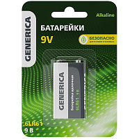 Батарейка Generica Alkaline 9V крона 6LR61 9 В (1 шт.) (ABT-6LR619V-ST-L02-G/5028)