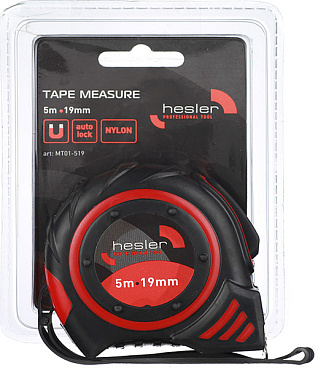 Рулетка Hesler с автостопом магнитная 5 м x 19 мм