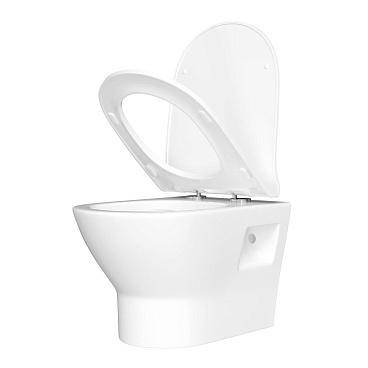 Унитаз подвесной Corsa Deco KX Rimless безободковый с сиденьем дюропласт микролифт (WHKX500RS)