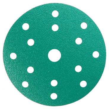 Диск шлифовальный КМ Green Film d150 мм P40 на липучку пленочная основа (5 шт.)