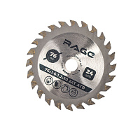 Диск пильный по дереву для мини УШМ Rage 76x10x1,2 мм 24 зуба (594076)