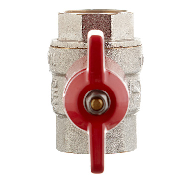 Кран шаровой латунный Valtec 3/4 ВР(г) х 3/4 ВР(г) проходной бабочка с удлиненным штоком прямой (VT.250.N.05)