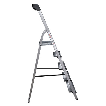 Стремянка алюминиевая 5 ступеней 130 мм с лотком органайзером 1,03 м Новая высота
