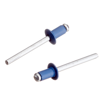 Заклепка вытяжная 4,8x8 мм алюминий/сталь синяя RAL 5005 (100 шт.)