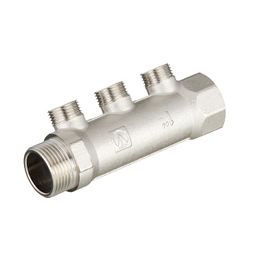 Коллектор Valtec 1 ВР(г) х 3 выхода 1/2 НР(ш) х 1 НР(ш) (VTc.500.N.0603)