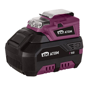 Фонарь светодиодный аккумуляторный КМ АТОМ 18 В 0,6 Вт USB-A без АКБ и ЗУ (CFU-181)